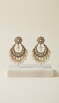 Chandbali pearl earrings
